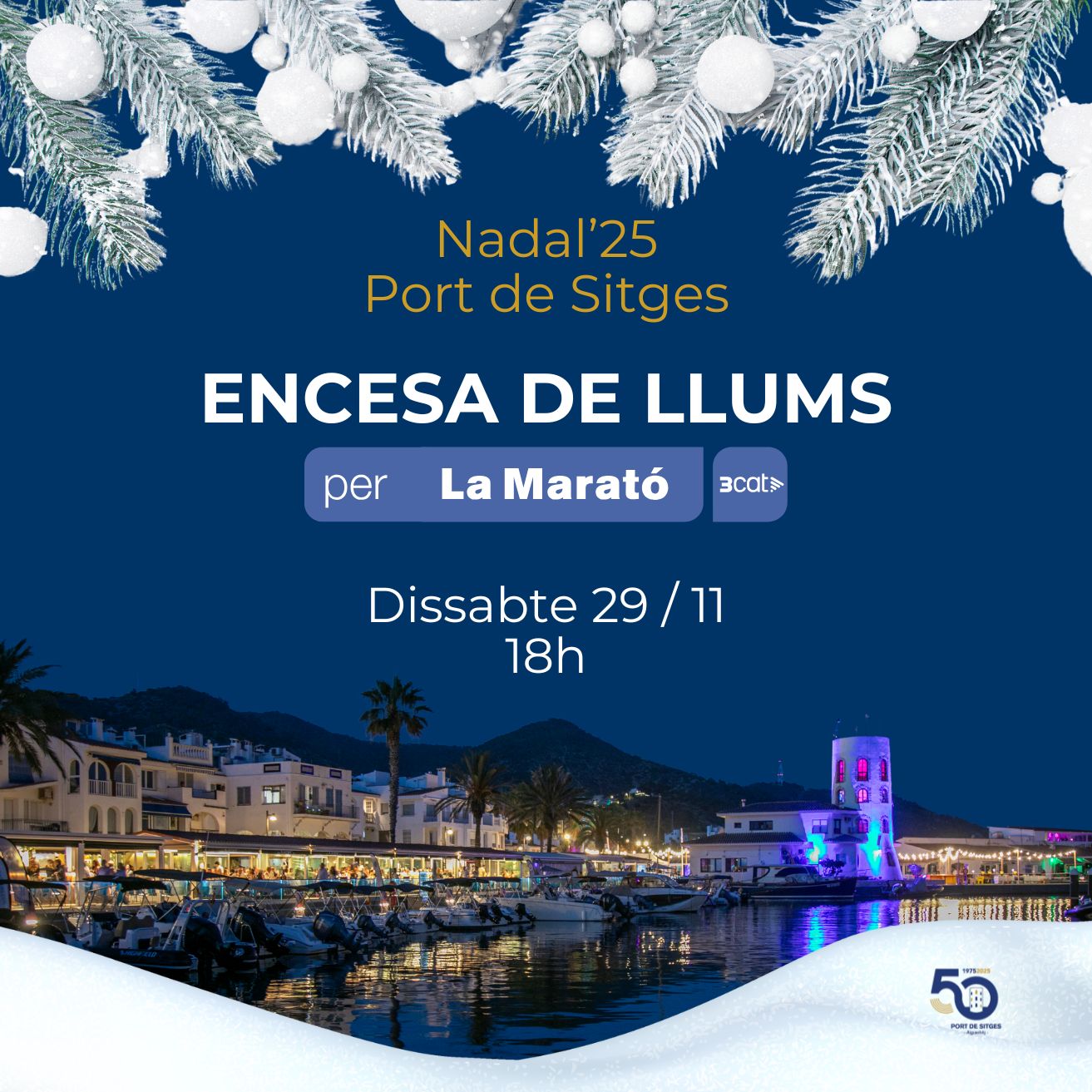 El Port de Sitges celebra el Nadal amb un programa ple de tradició per a tota la família
